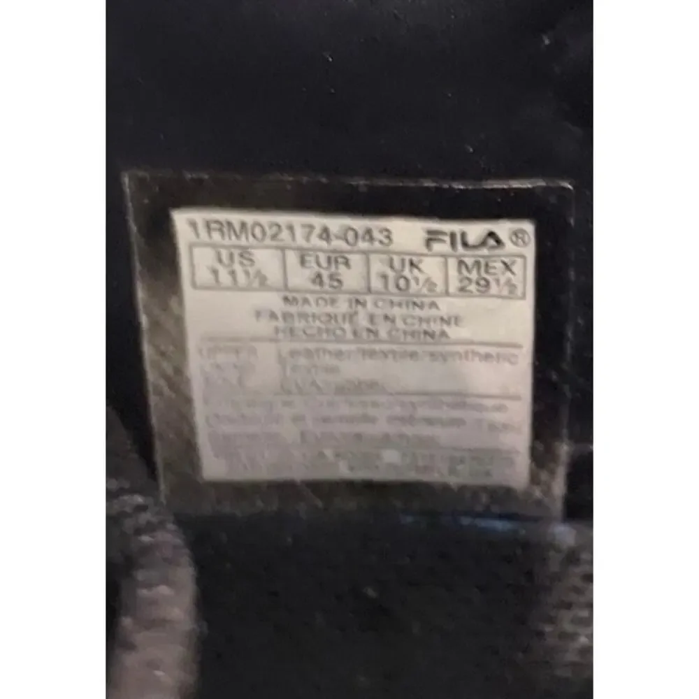 Fila Ray Tracer Evo 2 Ludi Mens Shoes 11.5 Black Yellow Purple Sneakers Lace Up - Picture 5 of 7